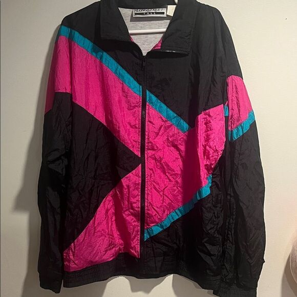 Vintage 80s/90s Windbreaker Jacket, size Large Tall - Picture 1 of 3